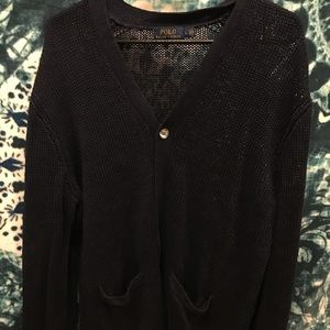 Polo blue cardigan